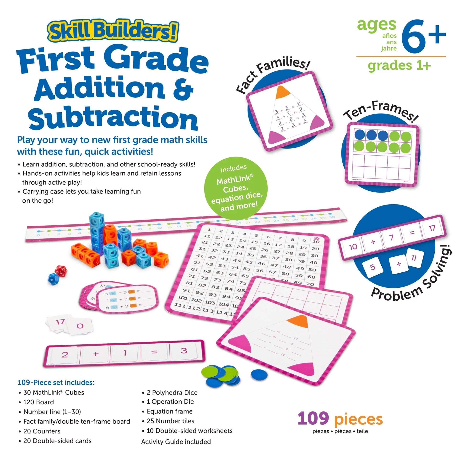 Skill Builders! 1St Grade Addition and Subtraction, Classroom Supplies, Homeschool Curriculum, Ages 6 and Up