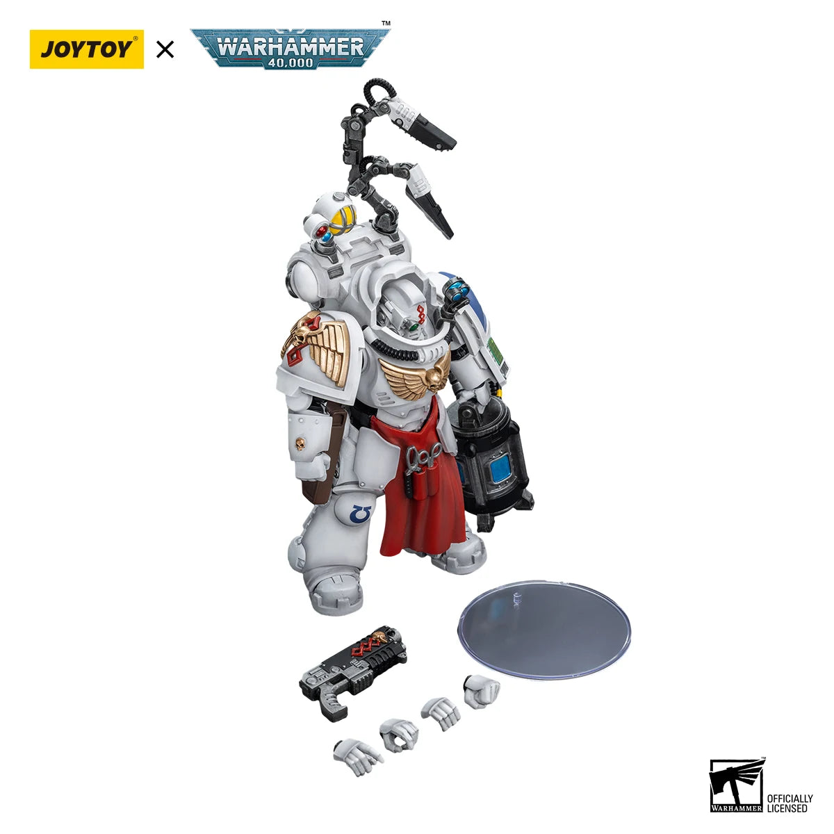 JOYTOY Warhammer 40K 1/18 Action Figure Uitramarines Apothecary Biologis Anime Figures Toys Model