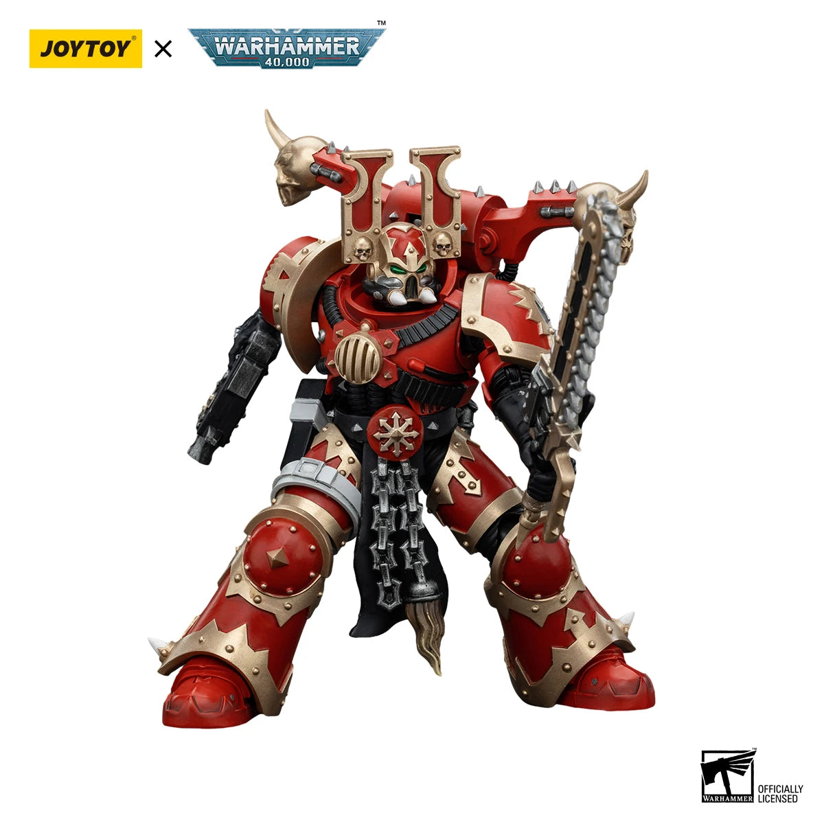 JOYTOY Warhammer 40K 1/18 Action Figure World Eaters Khorne Berzerker 5 Anime Figures Toys Model