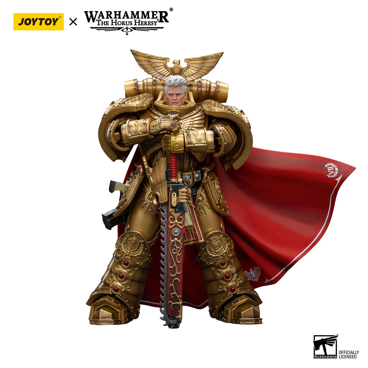 JOYTOY Warhammer 40K 1/18 Action Figures Anime 18Cm Imperial Fists Rogal Dorn, Primarch of the Vllth Legion