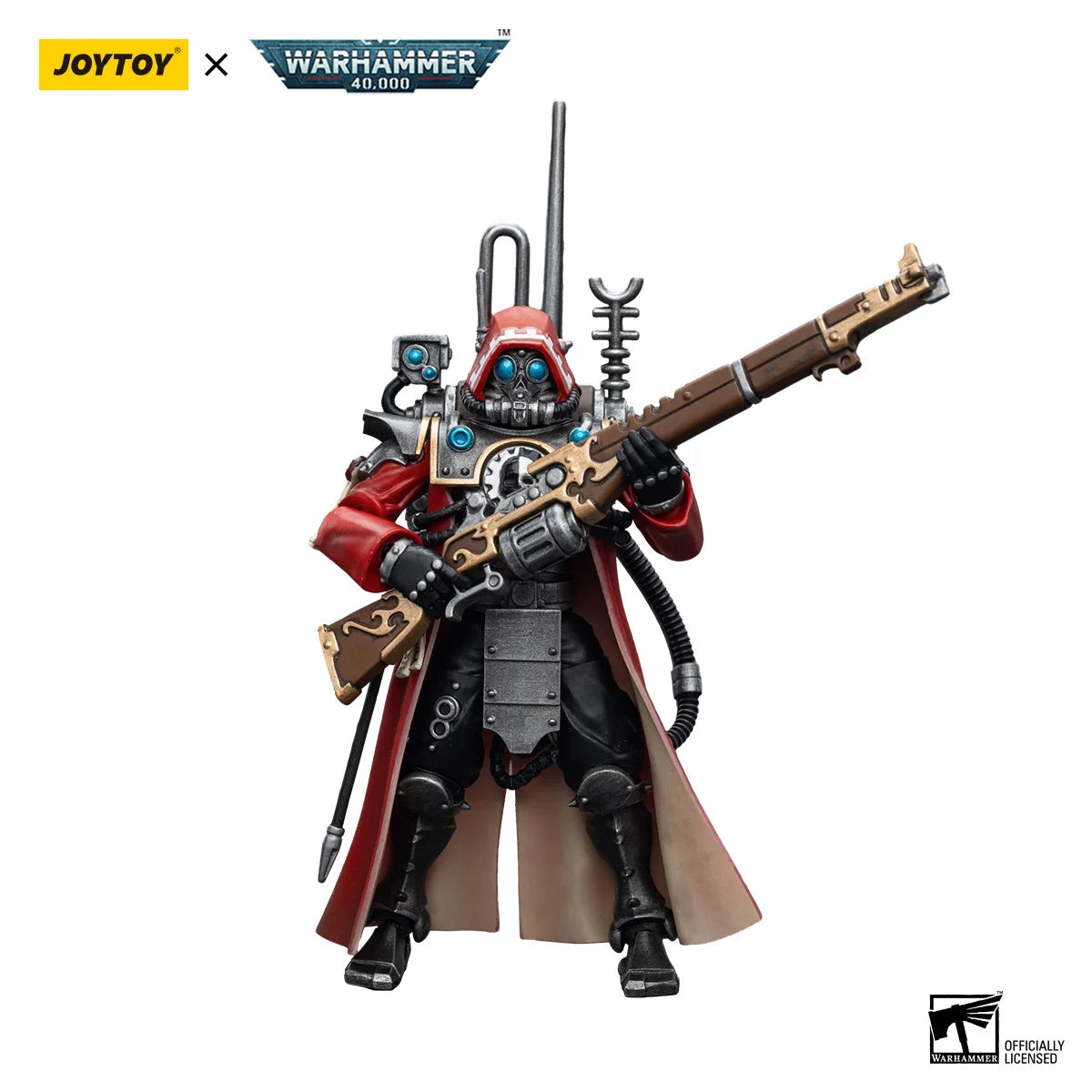 JOYTOY Warhammer 40K 1/18 Action Figures Anime 10.8Cm Adeptus Mechanicus Skitarii Ranger Alpha Transuranic Data-Tether