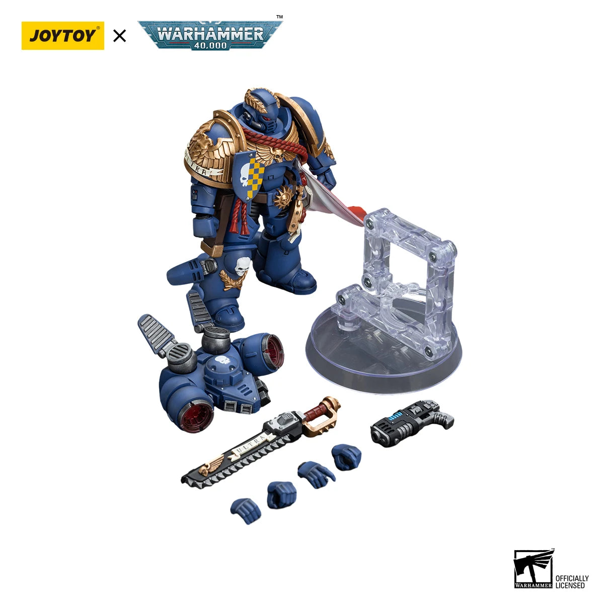 [IN STOCK] JOYTOY Warhammer 40K 1/18 Action Figure Ultramarines Blood Angels Jump Pack Captain Anime Figures Toys