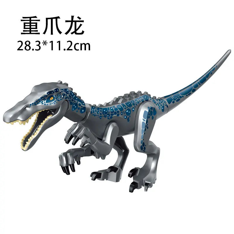 Jurassic World 3 Brutal Raptor Building Blocks Dinosaur Bricks Tyrannosaurus Indominus I-Rex Assemble Toy for Children
