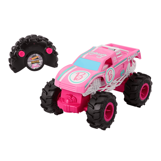 Barbie Monster Truck RC, Battery-Powered Remote-Control Toy Truck in 1:24 Scale