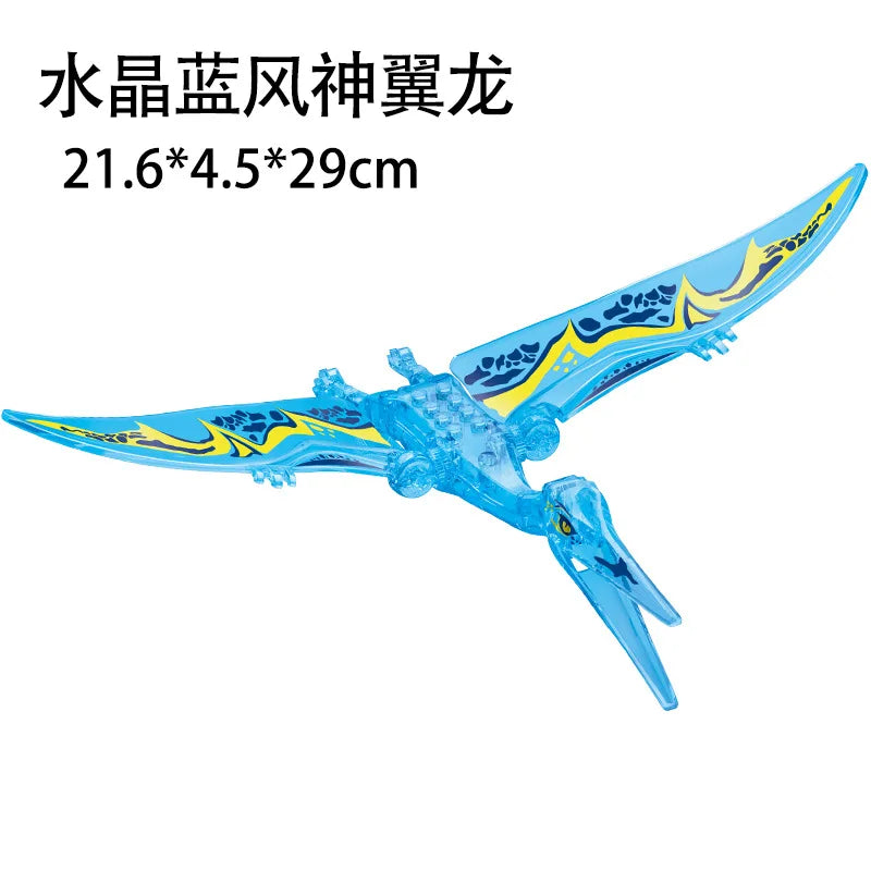 Jurassic World 3 Brutal Raptor Building Blocks Dinosaur Bricks Tyrannosaurus Indominus I-Rex Assemble Toy for Children