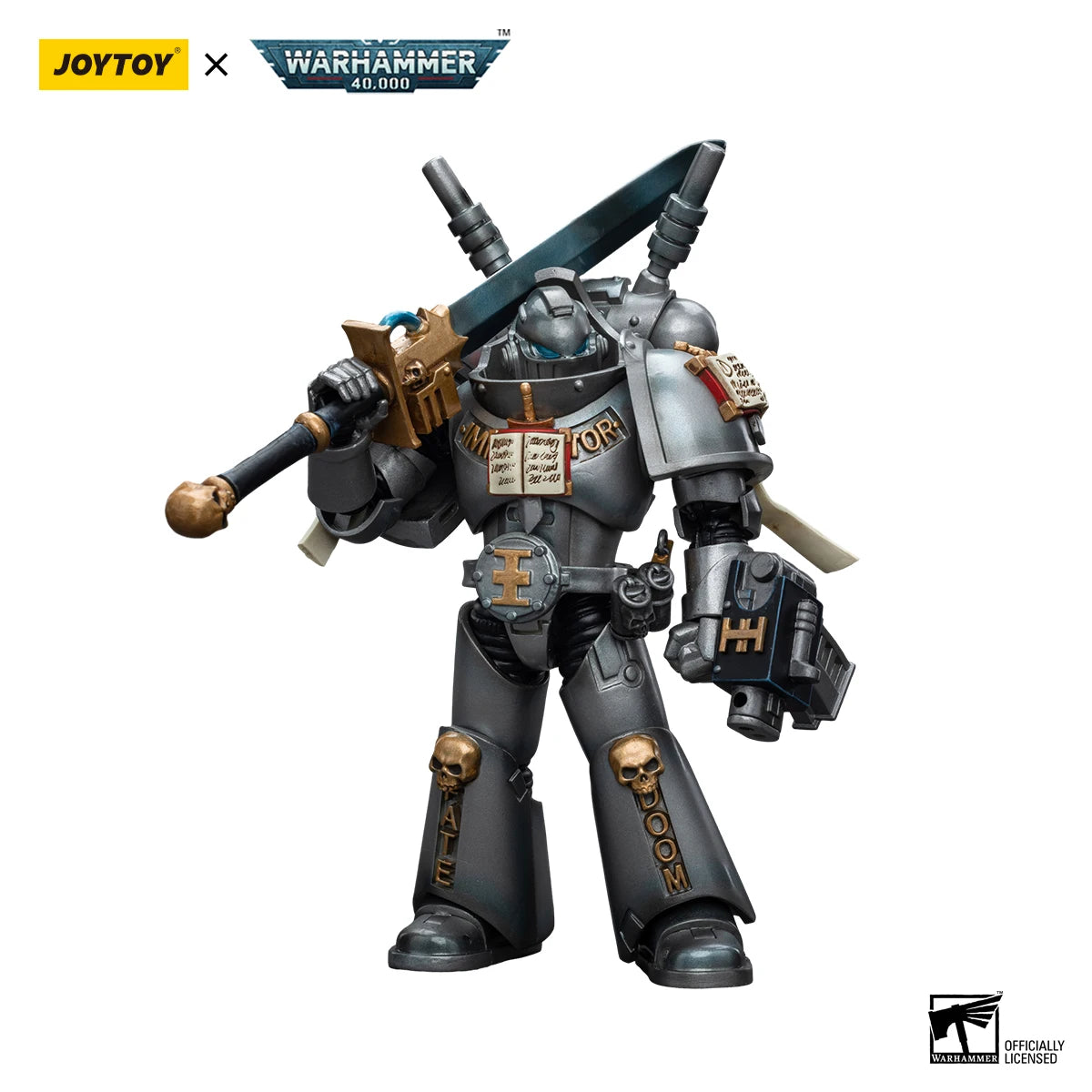 JOYTOY Warhammer 40K 1/18 Action Figures Anime 12Cm Grey Knights Interceptor Squad Strike Squad Collection Model Toys