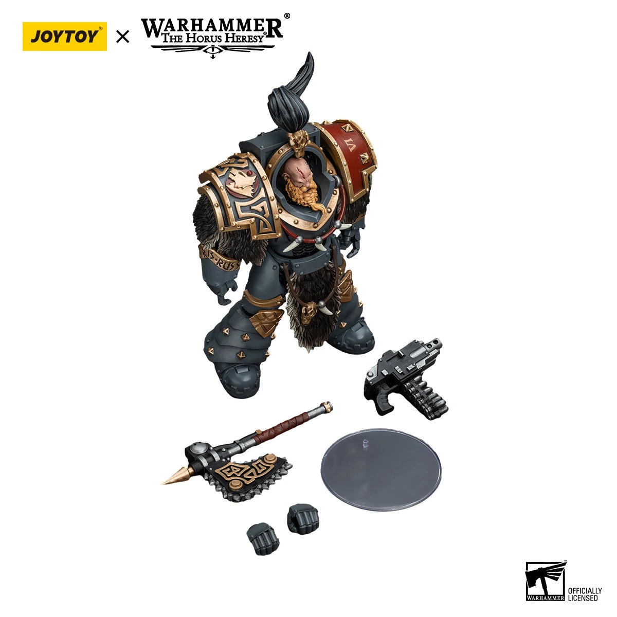 JOYTOY Warhammer 40K 1/18 Action Figure Space Wolves Varagyr Wolf Guard Squad Varagyr Terminator3 Anime Figures Toys Model