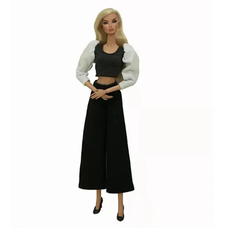 1/6 BJD Clothes for Barbie Doll Outfits Shirt Crop Tops Trousers Pants 11.5" Dolls Accessories for Barbie Clothes Kids Toys Gift