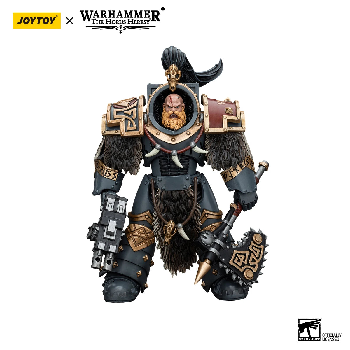JOYTOY Warhammer 40K 1/18 Action Figure Space Wolves Varagyr Wolf Guard Squad Varagyr Terminator3 Anime Figures Toys Model