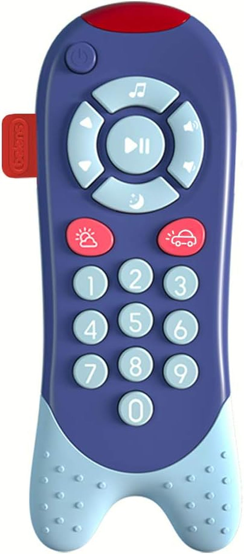 Musical TV Remote Toy for Toddlers, Educational Baby Remote Control Toy with Sound and Light, Electronic Baby Learning Toy Remote Control for 12+ Months Boys Girls, Blue