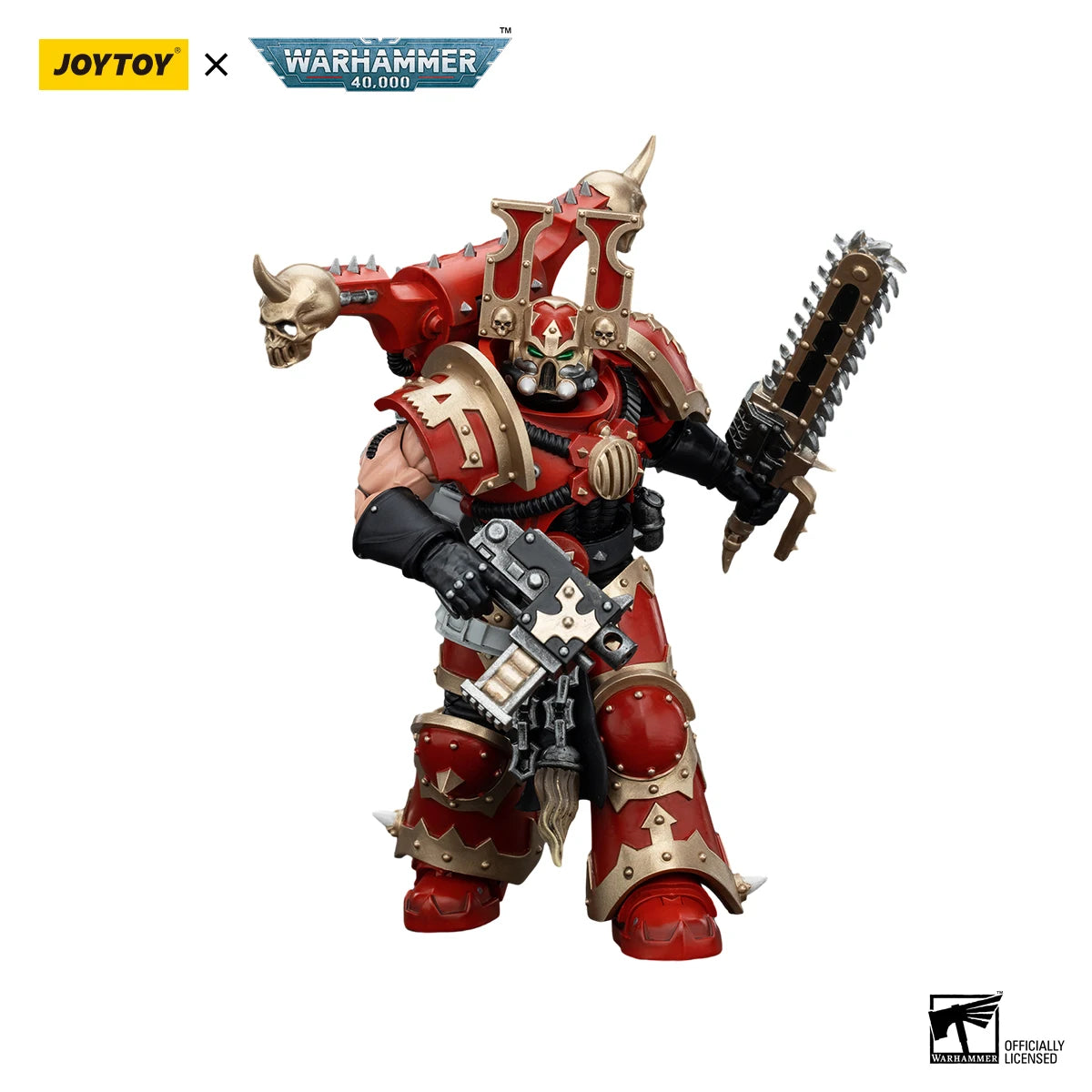 JOYTOY Warhammer 40K 1/18 Action Figure World Eaters Khorne Berzerker 5 Anime Figures Toys Model
