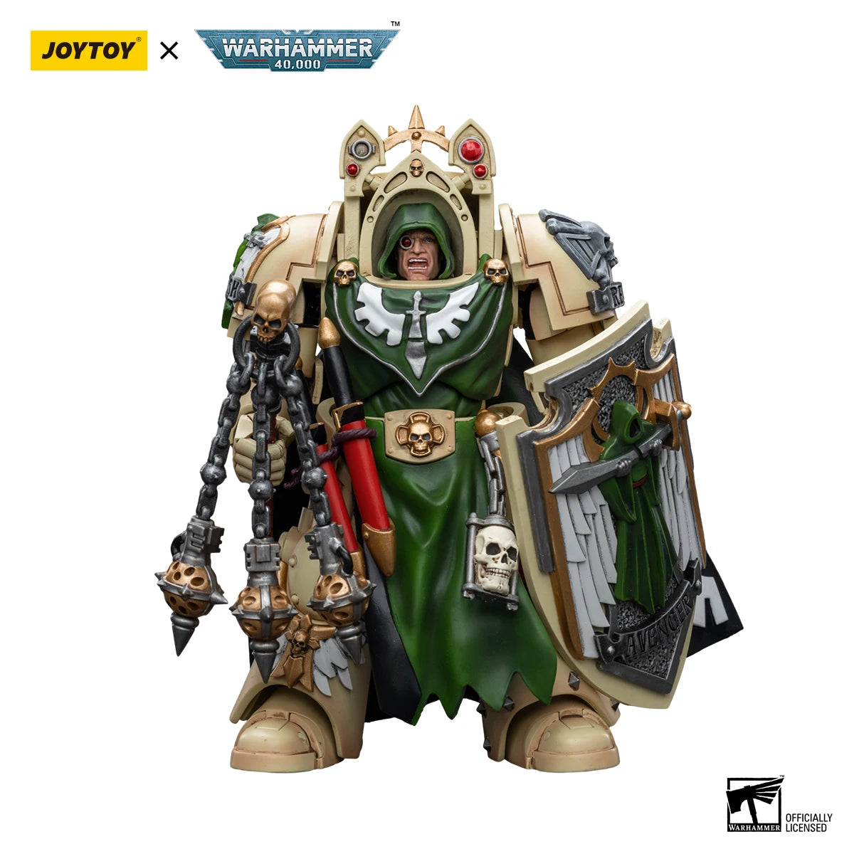 JOYTOY Warhammer 40K 1/18 Action Figures Anime 13.6Cm Dark Angels Deathwing Strikemaster Deathwing Knight Master Model Toys