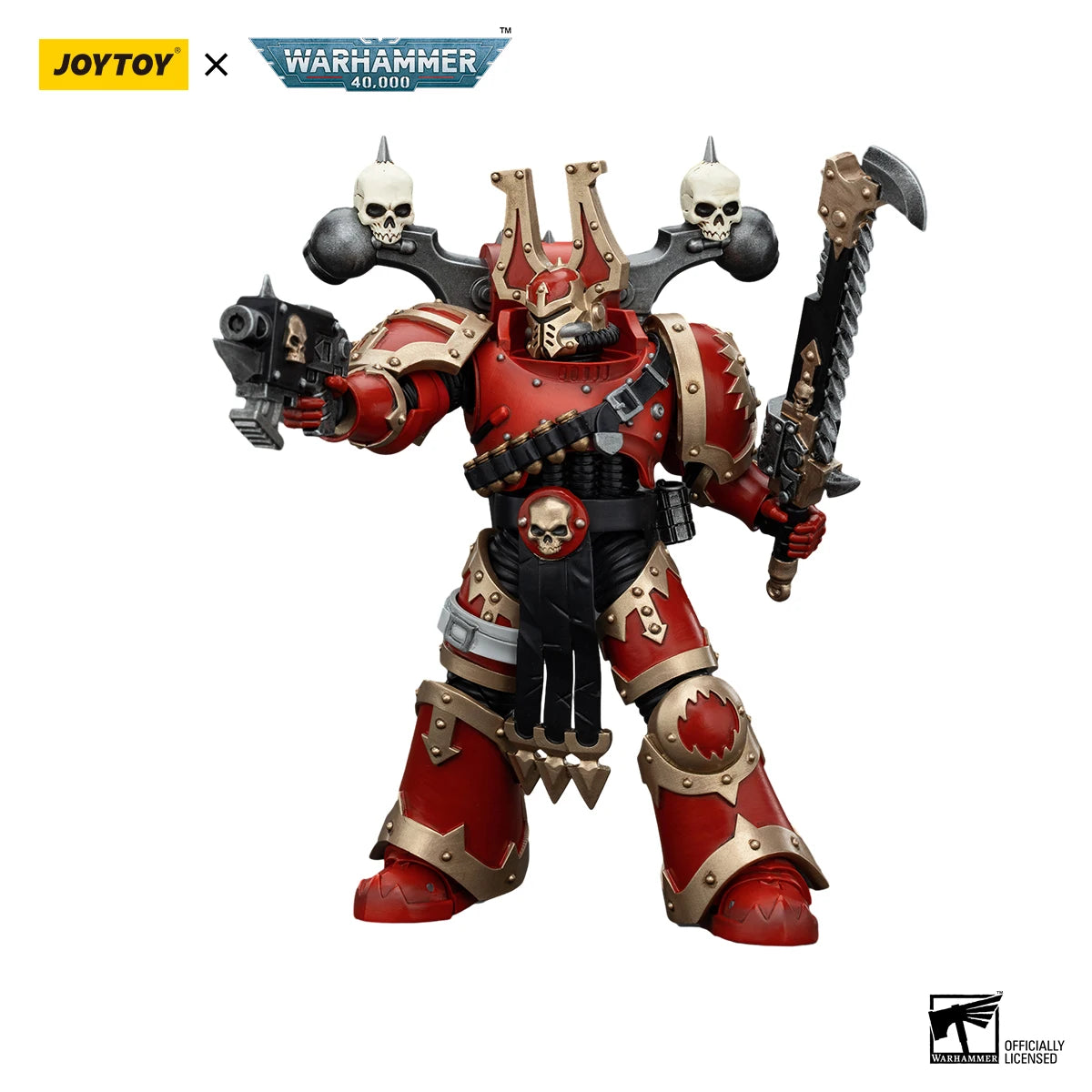 JOYTOY Warhammer 40K 1/18 Action Figure World Eaters Khorne Berzerker 2 Anime Figures Toys Model