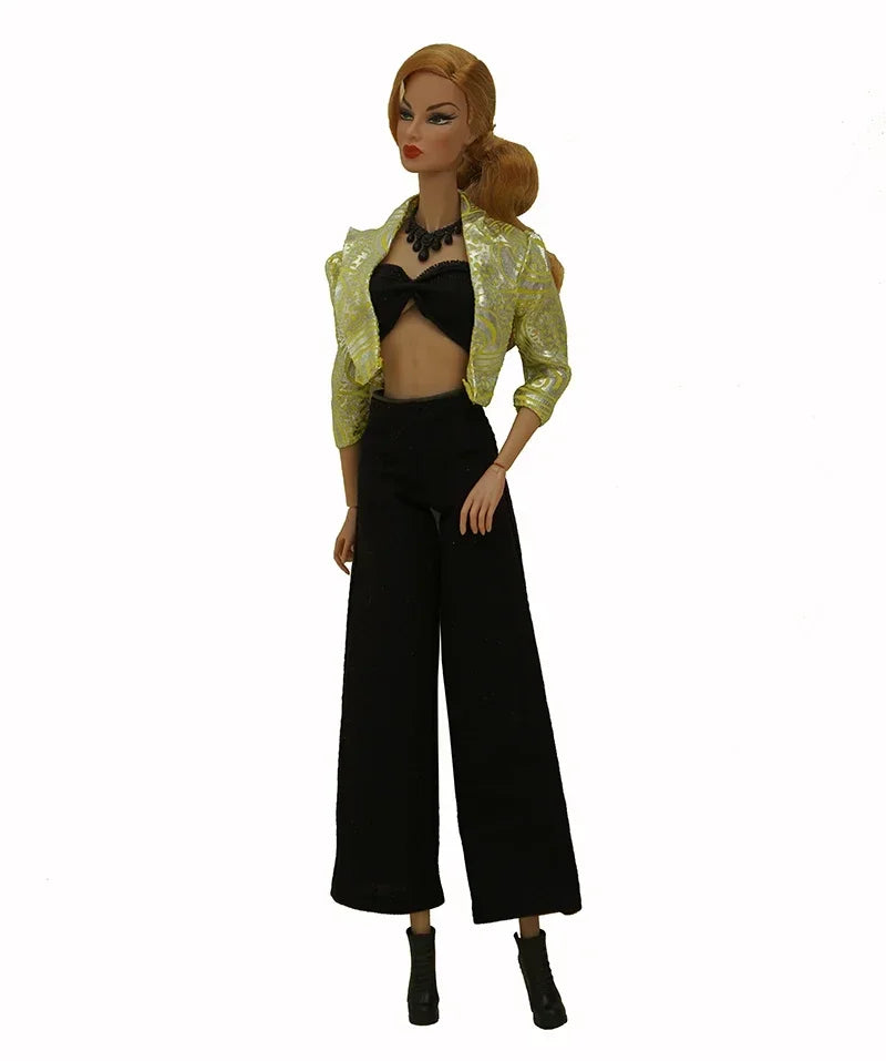 1/6 BJD Clothes for Barbie Doll Outfits Shirt Crop Tops Trousers Pants 11.5" Dolls Accessories for Barbie Clothes Kids Toys Gift