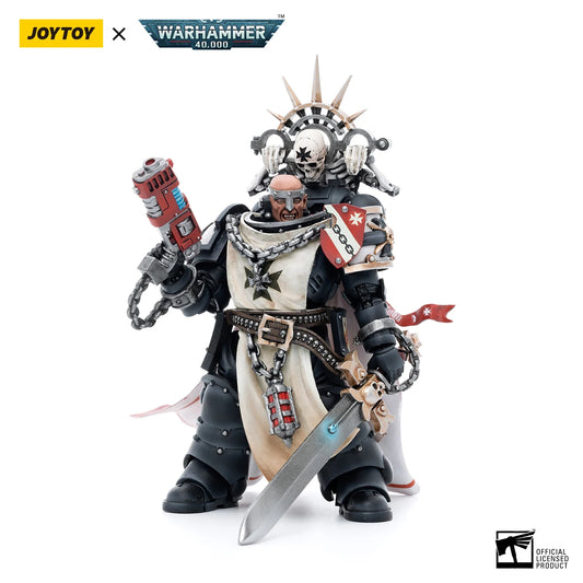JOYTOY Warhammer 40K 1/18 Action Figure Black Templars Marshal Baldeckrath Anime Figures Toys Model