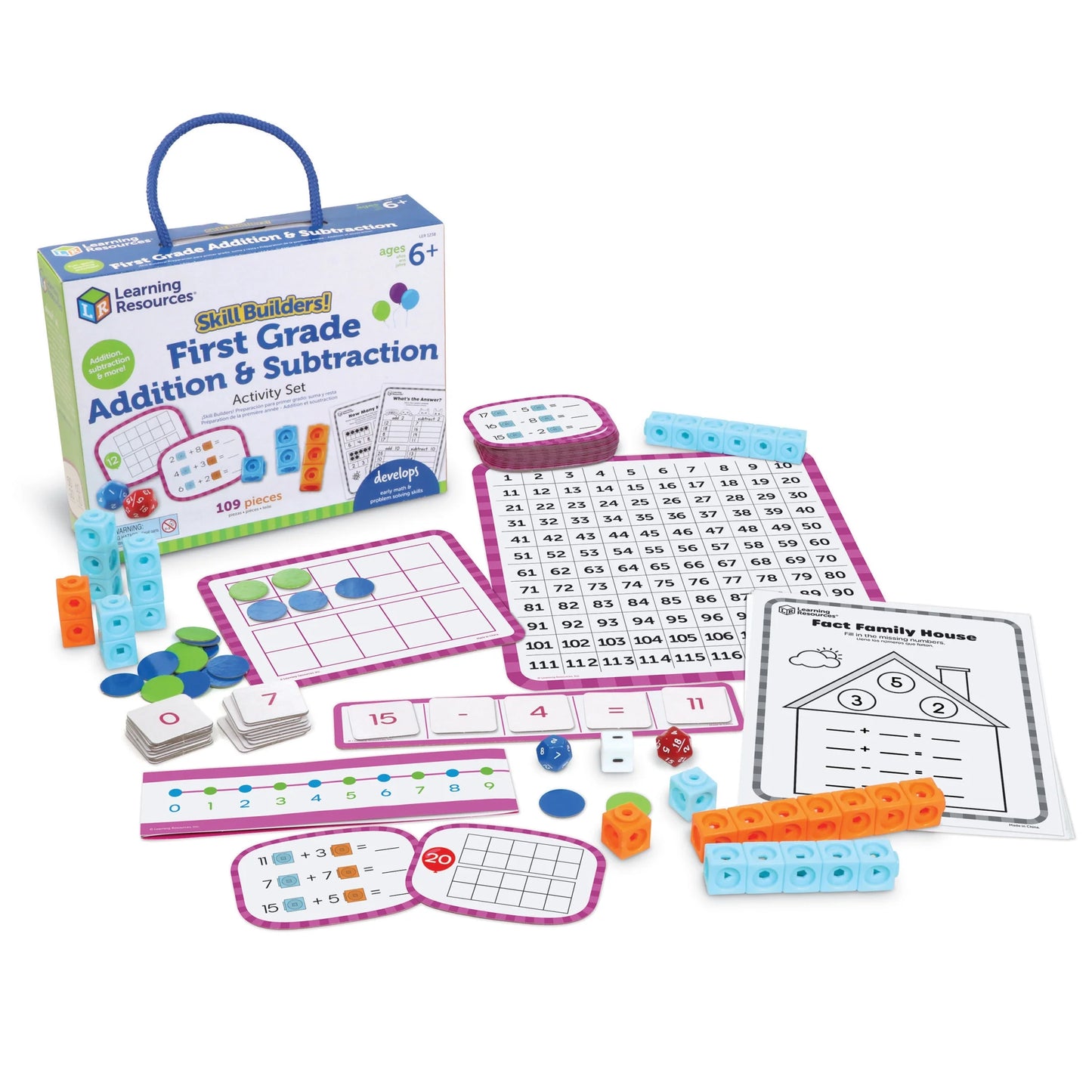 Skill Builders! 1St Grade Addition and Subtraction, Classroom Supplies, Homeschool Curriculum, Ages 6 and Up