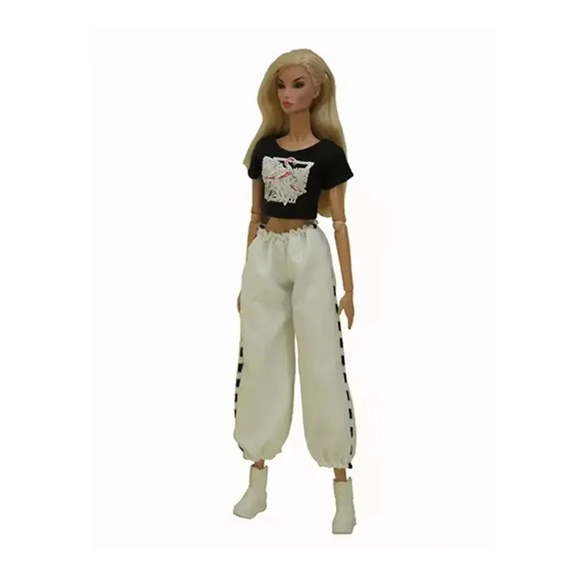 1/6 BJD Clothes for Barbie Doll Outfits Shirt Crop Tops Trousers Pants 11.5" Dolls Accessories for Barbie Clothes Kids Toys Gift