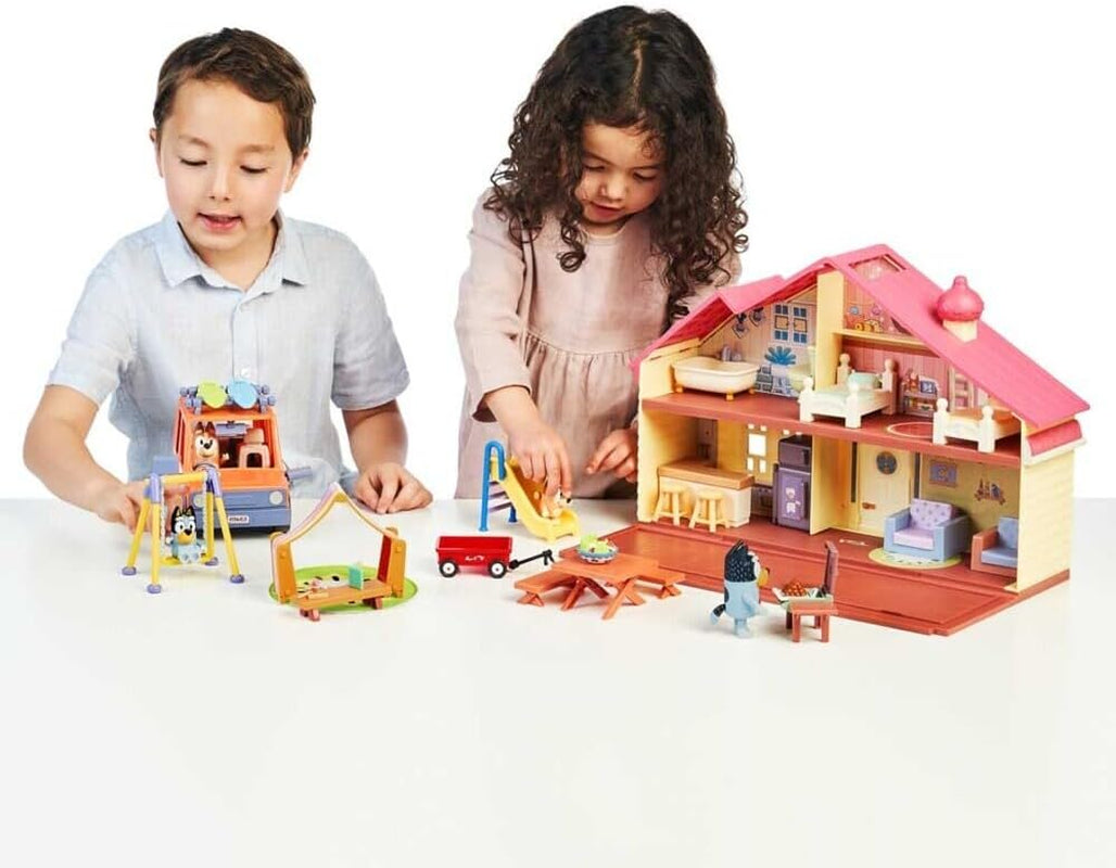 Family Figure 4-Pack – Includes , Bingo, Mum (Chilli) & Dad (Bandit), Poseable Collectible Toys for Kids, Durable Cake Toppers, for Toddlers & Fans, Ages 3+