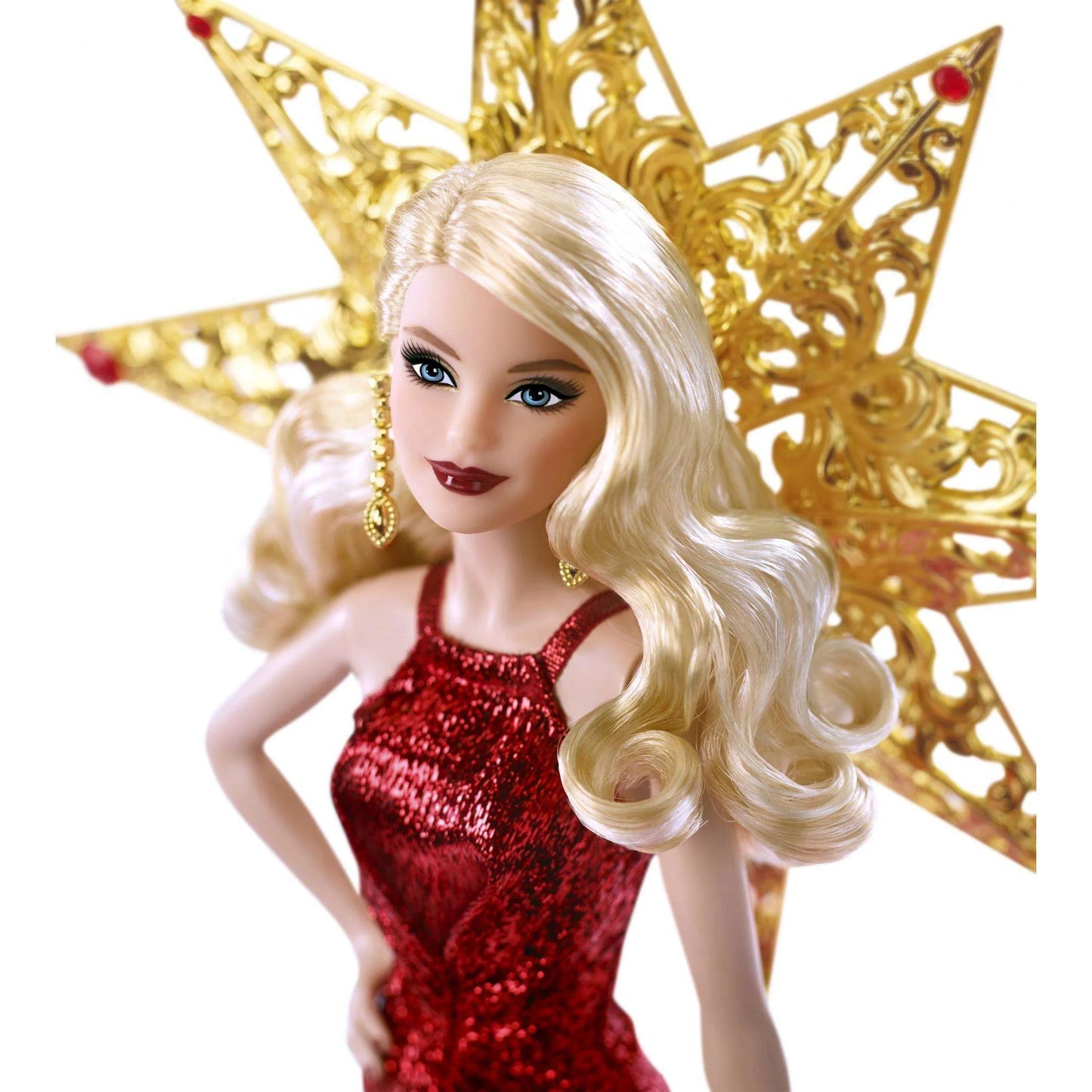 Collector 2017 Holiday Doll, Blonde, with Star Adornment