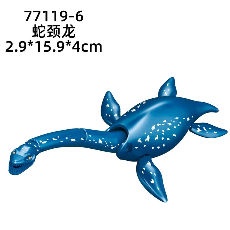 Jurassic World 3 Brutal Raptor Building Blocks Dinosaur Bricks Tyrannosaurus Indominus I-Rex Assemble Toy for Children