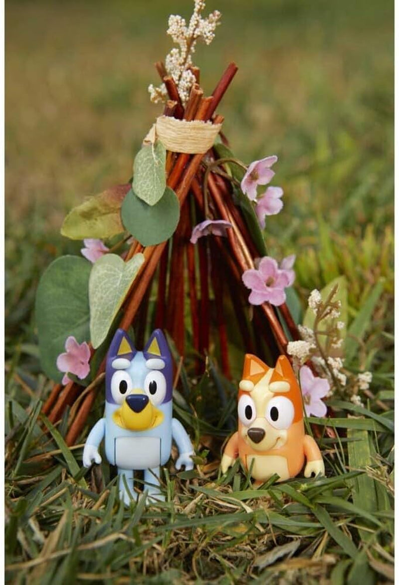Family Figure 4-Pack – Includes , Bingo, Mum (Chilli) & Dad (Bandit), Poseable Collectible Toys for Kids, Durable Cake Toppers, for Toddlers & Fans, Ages 3+