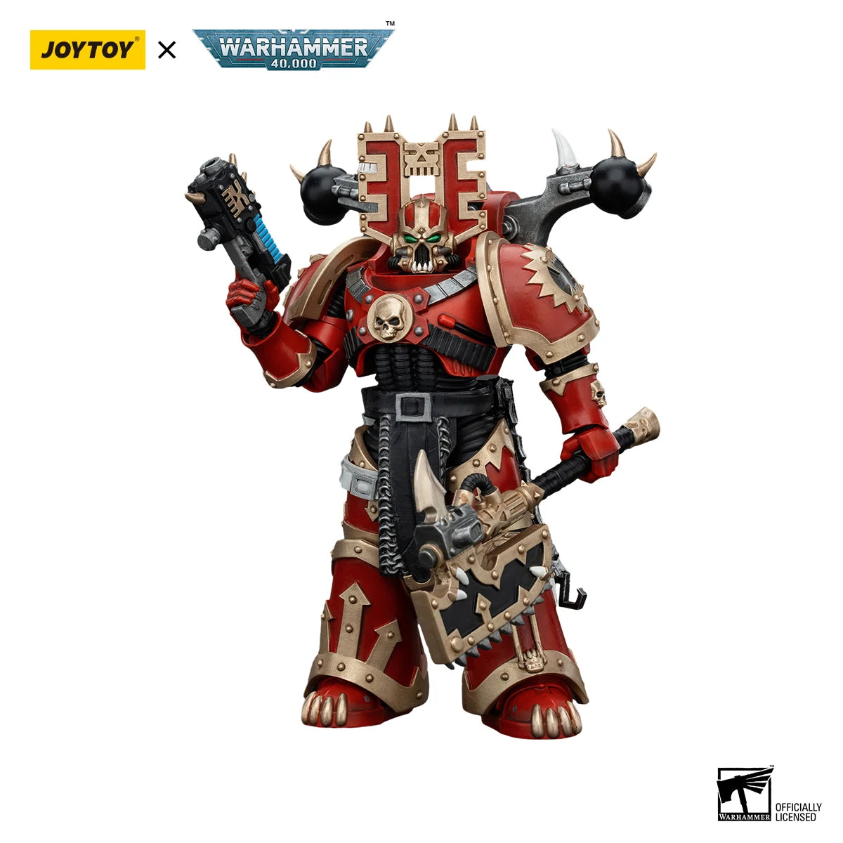 JOYTOY Warhammer 40K 1/18 Action Figure World Eaters Khorne Berzerker 4 Anime Figures Toys Model